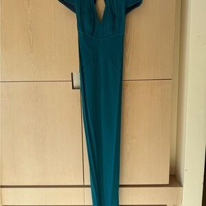 Yigal Azrouel Teal Maxi Dress